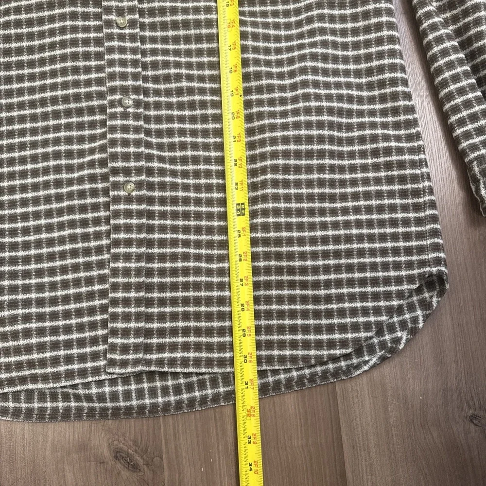 The North Face Flannel Button Up Shirt Mens XL - TG Brown Plaid‎ Chest Pockets